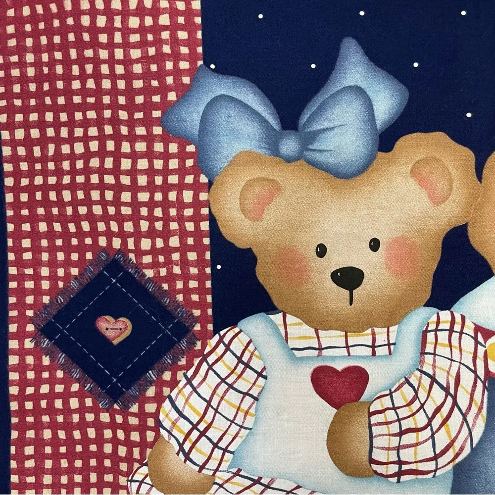 Vintage 1997 Daisy Kingdom Quilt Panel Fabric Project Applique Sew Baby #K17